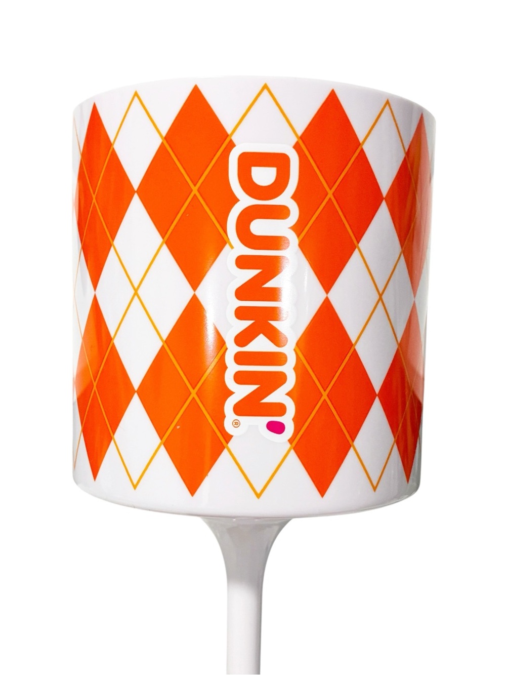 Dunkin Donuts Golf Tee Cup Holder Limited Edition 2026 Promo Orange Plaid NEW